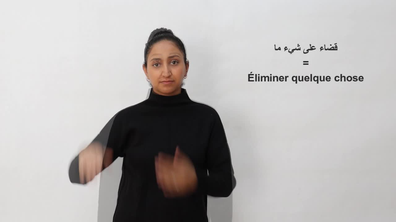 قضاء-على-شيء-ما / Éliminer quelque chose